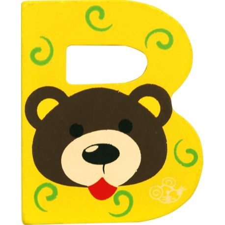 SpielMaus Holz Buchstabe B, 2-fach sortiert