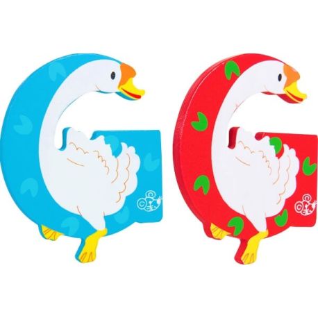 SpielMaus Holz Buchstabe G, 2-fach sortiert