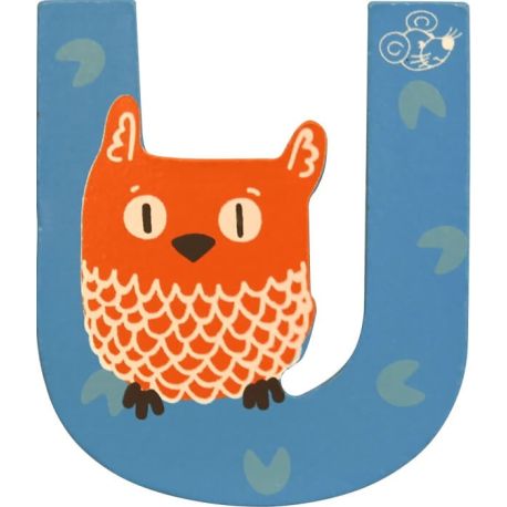 SpielMaus Holz Buchstabe U, 2-fach sortiert