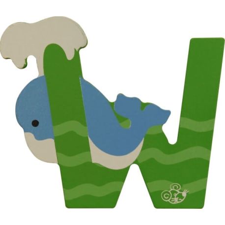 SpielMaus Holz Buchstabe W, 2-fach sortiert