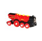 BRIO World 33592 Rote Lola elektrische Lok – Batterie-Lokomotive mit Licht   Sound – Kleinkinderspielzeug empfohlen ab