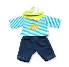 Puppen-Jeans mit Streifenshirt, Gr. 35-45 cm