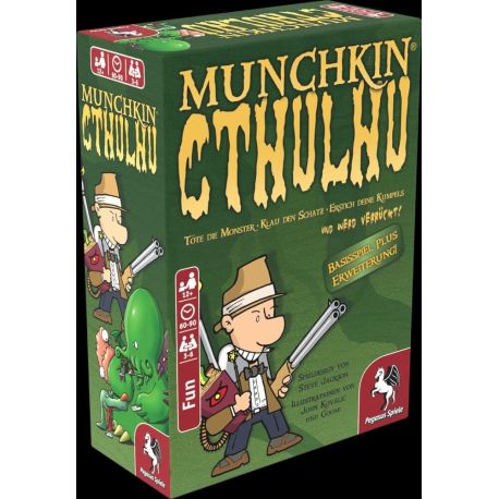 Pegasus Spiele Munchkin Cthulhu 1 + 2 Basisspiel plus Erweiterung
