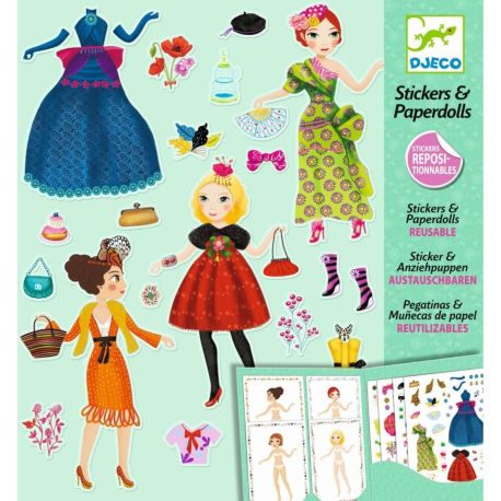 Stickerpuppen: Papier Puppen - Massive fashion