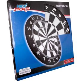 New Sports Kork Dartboard inklusive 6 Pfeilen