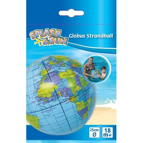 Splash   Fun Strandball Globus,   25 cm