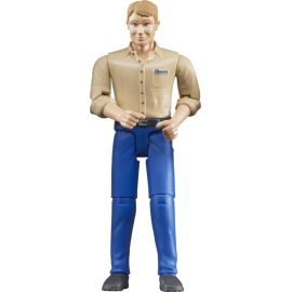 Bruder 60006 Mann mit hellem Hauttyp / blauer Hose