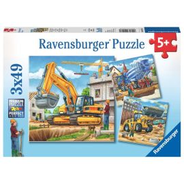 Ravensburger 9226 Puzzle Große Baufahrzeuge 3 X 49 Teile