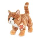 Teddy Hermann Katze stehend, rot getigert, 20 cm
