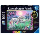 Ravensburger 13670 Puzzle Einhörner im Mondschein 100/200 Teile XXL
