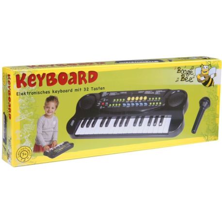 Boogie Bee Elektronisches Keyboard mit Mikrofon, Länge 43 cm