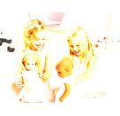 Puppen-Traumkleid, Gr. 35-45 cm