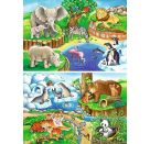 Ravensburger 7602 Puzzle Tiere im Zoo 2 X 12 Teile