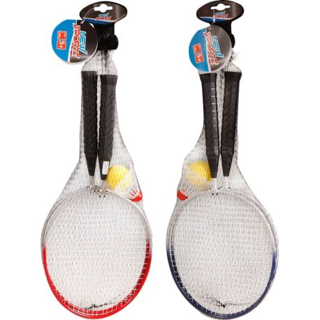 New Sports Badminton-Set Kids, mit Federbällen, sortiert