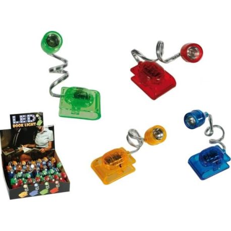 Flexible-LED-Leselampe farblich sortiert