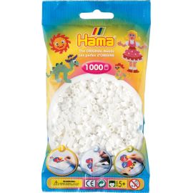 Hama® Bügelperlen Perlen, weiß, 1.000 Stück.