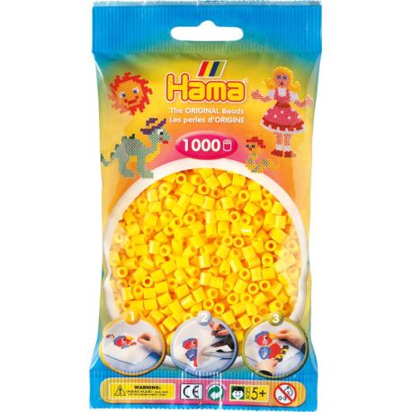 Hama® Bügelperlen Perlen, gelb, 1.000 Stück.