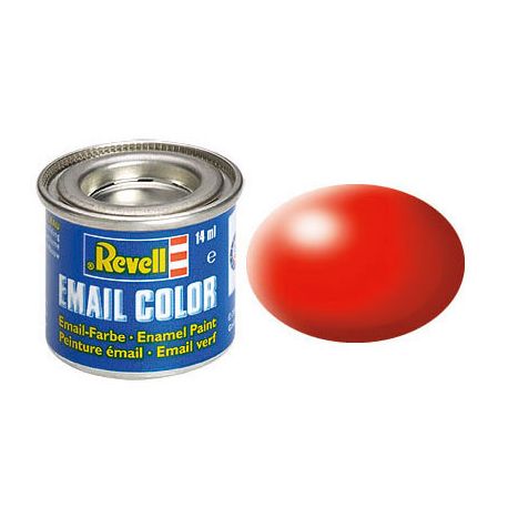leuchtrot, seidenmatt RAL 3026 14 ml-Dose, Revell Modellbau-Farbe auf Kunstharzbasis