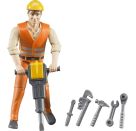 Bruder 60020 Bauarbeiter mit Zubehör