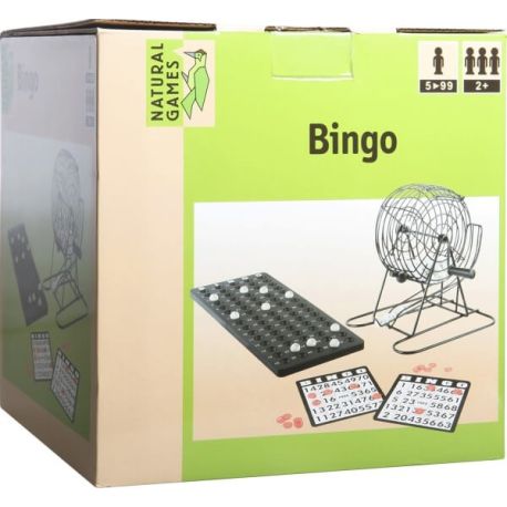 Natural Games Bingo mit Metallkorb