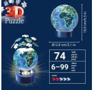 Ravensburger 11844 Puzzle Nachtlicht Erde bei Nacht 3D 72 Teile