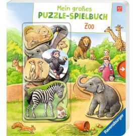 Ravensburger 43653 Mein großes Puzzle-Spielbuch: Zoo Pappbilderbuch über 10 Euro