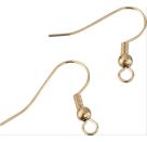 Ohrfedern, 15 x 25 mm, gold