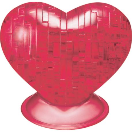 3D Crystal Puzzle Herz Rot 46 Teile