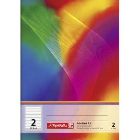Schulheft A5 Lin2K VA 16Bl