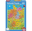 Schmidt Spiele Puzzle Deutschlandkarte mit Bildern 200 Teile