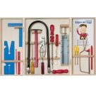 PEBARO Qualitäts-Laubsägeschrank, 24 Teile