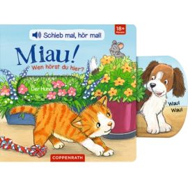 Schieb mal, hör mal!: Miau! Wen hörst du hier? (Soundbuch)