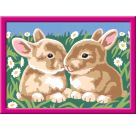 Ravensburger CreArt 27695 - Niedliche Häschen - Malen nach Zahlen Kaninchen für Kinder ab 7 Jahre