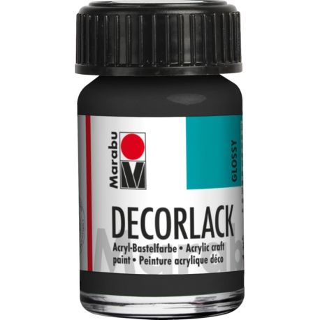 Marabu 15ml Schwarz matt Decorlack