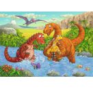 Ravensburger 5030 Puzzle Spielende Dinos 2 X 24 Teile