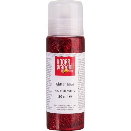 Glitter Glue 50ml rot