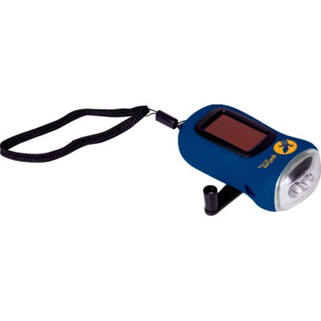 Dynamo-Taschenlampe Nature Zoom (blau)