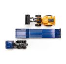 SIKU 1790 MAN LKW mit Tieflader und  JCB Radlader