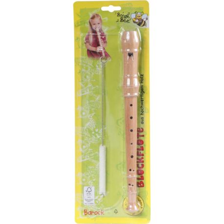 Boogie Bee Blockflöte Holz Barock, 32 cm