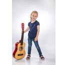 Boogie Bee Holzgitarre mit 6 Saiten, 75 cm