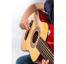 Boogie Bee Holzgitarre mit 6 Saiten, 75 cm