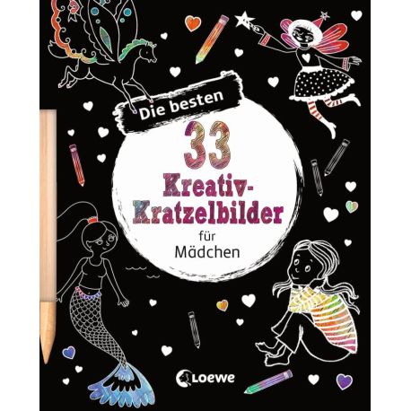 Loewe Die besten 33 Kreativ-Kratzelbilder für Mädchen