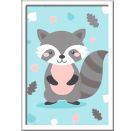 Ravensburger CreArt 28695- Süßer Waschbär - Malen nach Zahlen für Kinder ab 7 Jahre