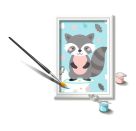 Ravensburger CreArt 28695- Süßer Waschbär - Malen nach Zahlen für Kinder ab 7 Jahre