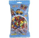 Hama® Bügelperlen Maxi-Perlen im Btl. Vollton-Mix (7 Farben).