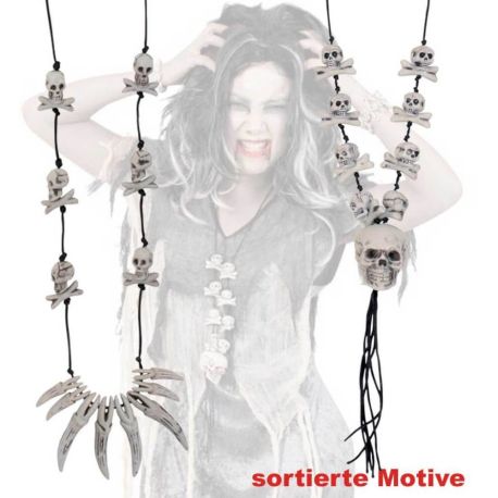 FRIES - Kette Totenkopf, sort. Motive