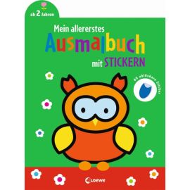 Mein allererstes Ausmalbuch mit Stickern (Eule)