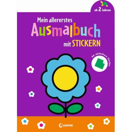 Mein allererstes Ausmalbuch mit Stickern (Blume)
