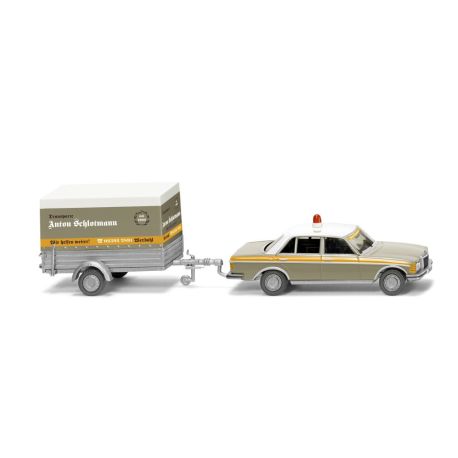 MB 240 D mit Anhänger Transporte Schlotmann