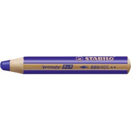 Multi-talented pencil STABILO® woody 3 in 1STABILO woody ultramarinblau wasservermalbar